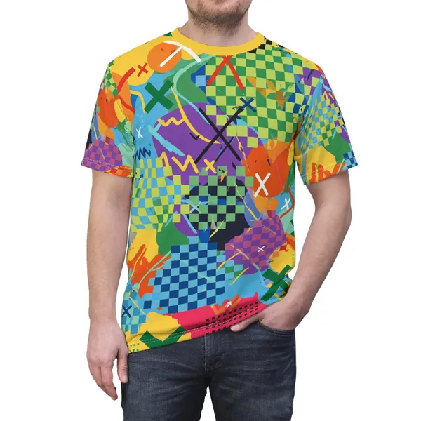 Stylish_Abstract_Checks_T_Shirt_White_Stitching_6_Oz